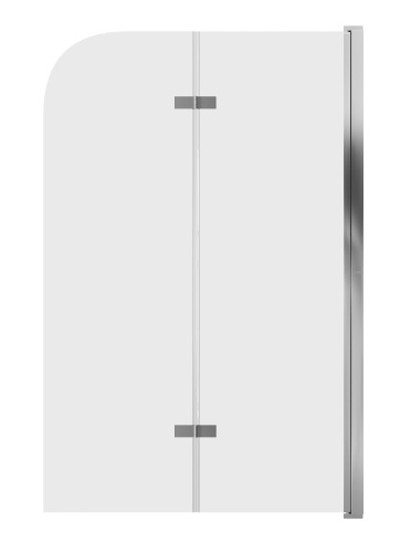 Душевая шторка на ванну Grossman GR-106110 110х150 стекло прозрачное профиль хром глянцевый ориентация универсальная